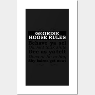 Geordie House Rules Posters and Art